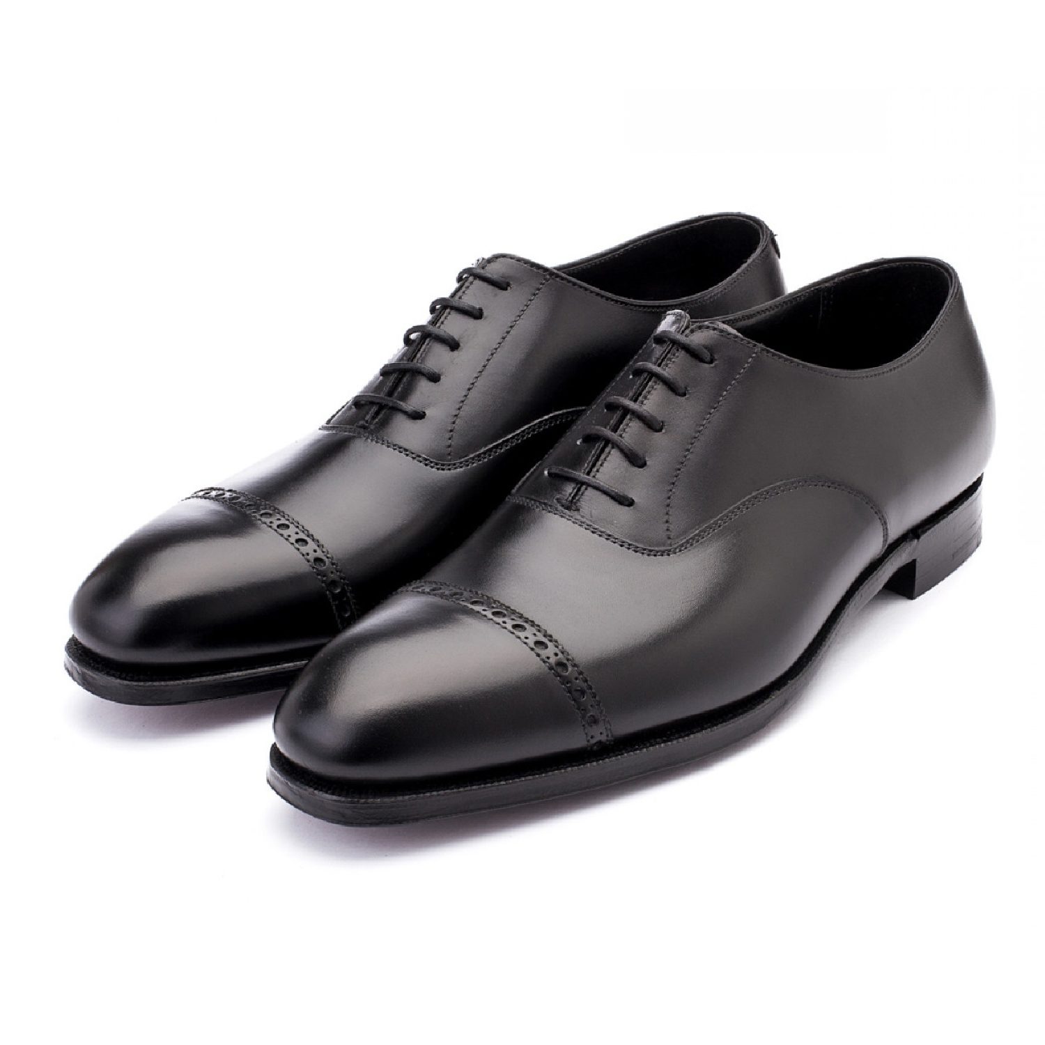 Black Cap Toe Punched Oxford – www.koblur.com